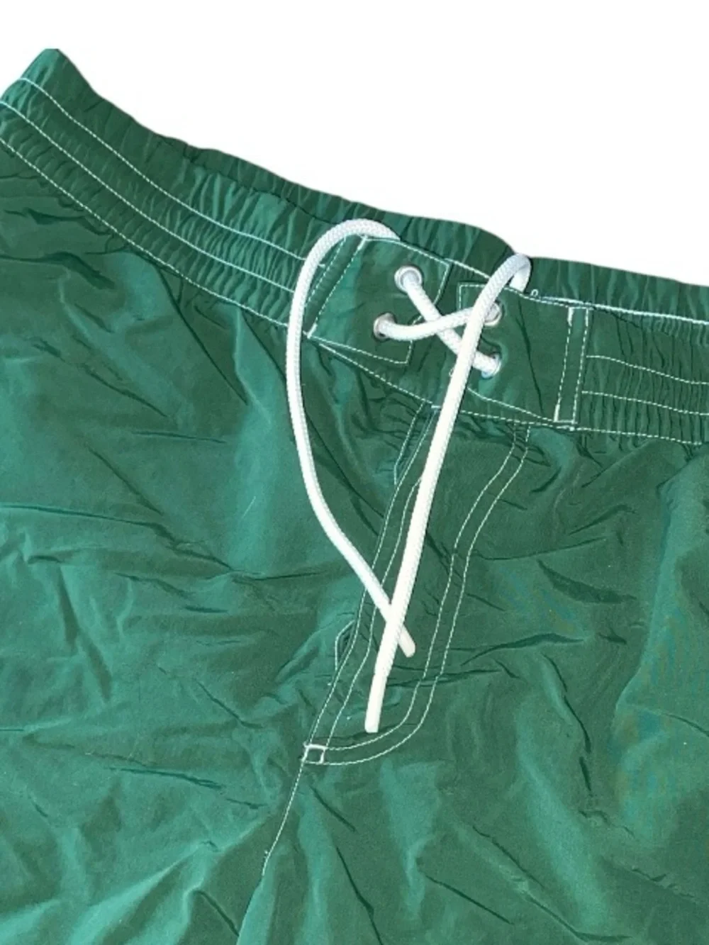 Lacoste Men's Swim Shorts Polyester Green Mesh Lining Men’s Size XL (V-2)